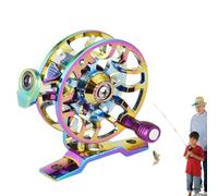 Fly Fishing Reel - 6.7cm Aluminium Alloy Fly Reel | Front Start Fishing Line Reels for Raft Ice Wheat Grain | Live Fish Reels Fishings Tackle for Trout Salmon | 52g 55g Black Colorful
