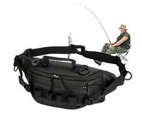 Fly Fishing Sling Pack - Corps de pêche imperméable | Tissu Oxford Réglable Sac de fanny en plein air Sac de pêche multifonction Sac de pêche à la mouche Sac de pêche à la mouche en plein air, Sac de