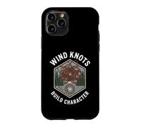 Fly Fishing Wind Knots Build Character Funny Angler Coque pour iPhone 11 Pro