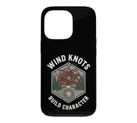 Fly Fishing Wind Knots Build Character Funny Angler Coque pour iPhone 13 Pro