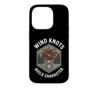 Fly Fishing Wind Knots Build Character Funny Angler Coque pour iPhone 14 Pro