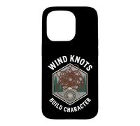 Fly Fishing Wind Knots Build Character Funny Angler Coque pour iPhone 15 Pro