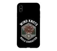 Fly Fishing Wind Knots Build Character Funny Angler Coque pour iPhone XS Max