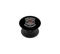 Fly Fishing Wind Knots Build Character Funny Angler PopSockets PopGrip Adhésif