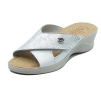 Fly Flot 96 J80 PE Blanc Chaussons pour Femme en Tissu avec Fermeture à Déchirure, Blanc, 40 EU