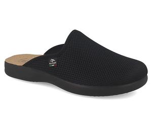 Fly Flot Aggius, Sandales en Maille élastique pour Homme avec Semelle intérieure en Evopell Mule, Noir, 42 EU