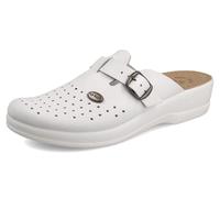 Fly Flot Altidona, Sandales pour Femme, Trous Respirants et Boucle réglable, Semelle intérieure en Cuir Glissante, Blanc, 38 EU