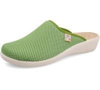 Fly Flot Anoia, Sandales pour Femme en Maille élastique Respirante Fresh, Semelle rembourrée en Cuir, Vert, 38 Glissante