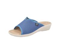 Fly Flot Atella, Sandales en Maille élastique Ouverte, Semelle rembourrée en Cuir pour Femme Glissante, Avio, 39 EU