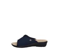 Fly Flot Atella, Sandales en Maille élastique Ouverte, Semelle rembourrée en Cuir pour Femme Glissante, Bleu, 37 EU
