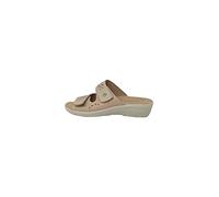 Fly Flot Bellona, Chaussons pour Femme en Microfibre élastique, avec Velcro réglable, Semelle Anti-Choc Sandale, Beige, 40 EU