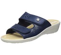 Fly Flot Bellona, Chaussons pour Femme en Microfibre élastique, avec Velcro réglable, Semelle Anti-Choc Sandale, Bleu, 38 EU