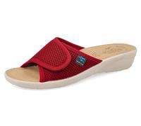 Fly Flot Bevilacqua Sandales pour femme en maille élastique, ouvertes avec velcro unique réglable, semelle intérieure rembourrée en cuir, sandales bord, 38 EU, Bord, 38 EU