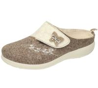 Fly Flot Chaussons Femme En Feutre Pantoufles Clog Broderie 320143