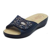 Fly Flot Ciabatte a Fascia Con strappo Donna -44- Blu 37 EU