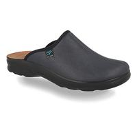 Fly Flot | Classic Man, Chaussons pour homme, Chaussons avec tige extensible adaptative en microfibre élastique, semelle intérieure rembourrée en cuir anti-choc, bleu, 42