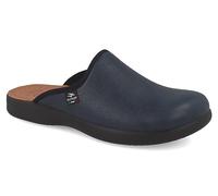 Fly Flot | Classic Man Pantoufles classiques pour homme avec tige en microfibre, semelle intérieure rembourrée en cuir anti-choc, bleu, 42 EU