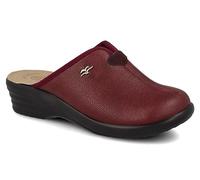 Fly Flot | Classic Woman, Chaussons femme avec Strass, Chaussons avec tige en microfibre souple, semelle intérieure rembourrée en cuir antichoc, prune, 40, Prune, 40 EU