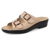 Fly Flot Femme Barbariga, Sandales en Microfibre, Respirantes, avec Double Boucle réglable, Semelle intérieure en Cuir Glissante, Beige, 40 EU