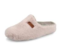 Fly Flot Femme Ciabatta Donna Con Tomaia E Panno Ecopelliccia, Sottopiede Estraibile, Suola in Poliuretano Piumatec 3,5cm Mule, Vieux Rose, 38 EU