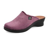 Fly Flot Femme Ciabatta Donna Microfibra, Sottopiede Imbottito Anti-Shock Pelle, Suola in Poliuretano Piumatec 5cm Mule, Lilas, 35 EU