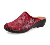 Fly Flot Femme Ciabatta Donna Morbida Microfibra, Sottopiede Imbottito Anti-Shock Pelle, Suola in Poliuretano Piumatec 5cm Mule, Bord, 39 EU