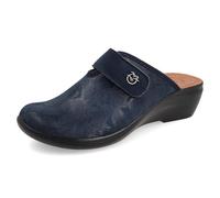Fly Flot Femme Ciabatta Donna Stretch Adattiva, Strappo Regolabile, Sottopiede Imbottito Anti-Shock Pelle, Suola in Poliuretano 5cm Mule, Bleu, 40 EU