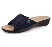 Fly Flot Femme Ciabatte Donna Aperte Rete Elastica Traspirante Fresh, Sottopiede Imbottito in Pelle Sandale Glissante, Bleu, 38 EU