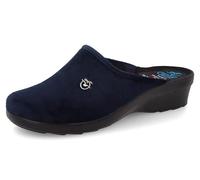 Fly Flot Femme Pantofole Donna in Tessuto Con Logo, Sottopiede Antishock Sandale Glissante, Bleu, 36 EU
