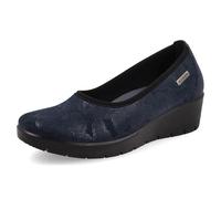 Fly Flot Femme Scarpa Donna Morbida Microfibra, Sottopiede Memory Estraibile, Suola in Poliuretano Piumatec 4,8cm Basket, Bleu, 38 EU