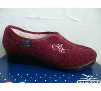 Fly Flot Femmes Pantoufle Pantoufles Chaussons Rouge Bordeaux