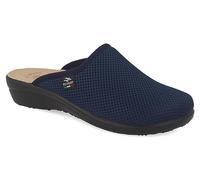 Fly Flot- Chaussons respirants Fresh Woman femme, maille élastique, semelle cuir rembourrée, bleu 37