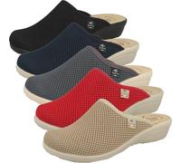Fly Flot Pantoufle femme plate Mesh 330019, Taille:41 EU, Couleur:Gris