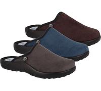 Fly Flot Pantoufle homme Clog moderne Chausson, Taille:47 EU, Couleur:Marron