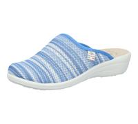 Fly Flot Pantoufles Femme Semelle Compensée Maille Rayé 330060