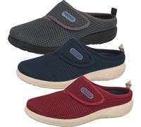 Fly Flot Pantoufles pour femmes Chaussons à fermeture velcro, Taille:39 EU, Couleur:Rouge