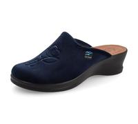 Fly Flot Sandales femme en microfibre avec broderie, semelle intérieure rembourrée en cuir, semelle en polyuréthane Piumatec 5 cm, 37 EU