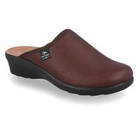 Fly Flot | Trendy Woman, Chaussons pour femme en cuir synthétique supérieur en microfibre élastique, semelle intérieure en cuir anti-choc, Prune, 39 EU