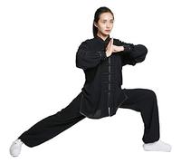 FLY FLU Tai Chi Uniforme Coton Vêtements - Qi Gong Arts Martiaux Wing Chun Shaolin Kung Fu Taekwondo Entraînement Vêtements Vêtements Vêtements,B-S