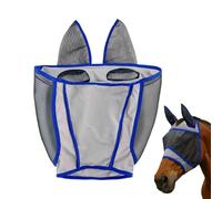 Fly for Horses - 37cm Lightweight Breathable Durable Comfortable, UV Protection Fine Mesh Protective Cover Secure Fit Design, Breathable Mesh Fly Masque Outdoor Riding Shield | Farm Stable Travel