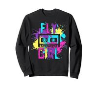 Fly Girl Hip Hop 80s 90s Cassette B-Girl Sweatshirt