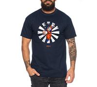 Fly Goku - T-Shirt pour Homme Son Ruffy Luffy Naruto Saitama One Dragon Master Goku Ball Vegeta Turtle Roshi Piece Golds DB, Farbe2:Bleu foncé, Größe2:Medium
