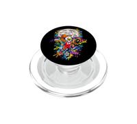 Fly High Basketball Player Graffiti Street Art PopSockets PopGrip pour MagSafe