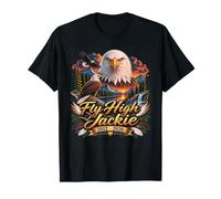 Fly High Jackie 2012-2026 Jackie Shadow Bald Eagle Memorial T-Shirt