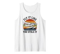 Fly It Like You Stole It Pilote d'hydravion rétro Aviation Débardeur