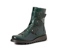 FLY London Bottes en Cuir pour Femme avec Boucle/Fermeture éclair Camel