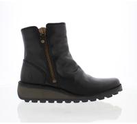 Fly London Dark Black Ankle Boots