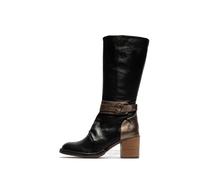 Fly London Femme BEIF165FLY Fashion Boot, Noir/DK. Or, 36 EU