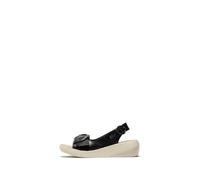 Fly London Femme BERK754FLY Sandal, Black, 38 EU