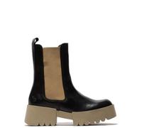 Fly London Femme Erel007fly Bottine Chelsea, Black Taupe Sole, 36 EU